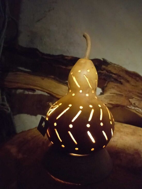 Lampe calebasse